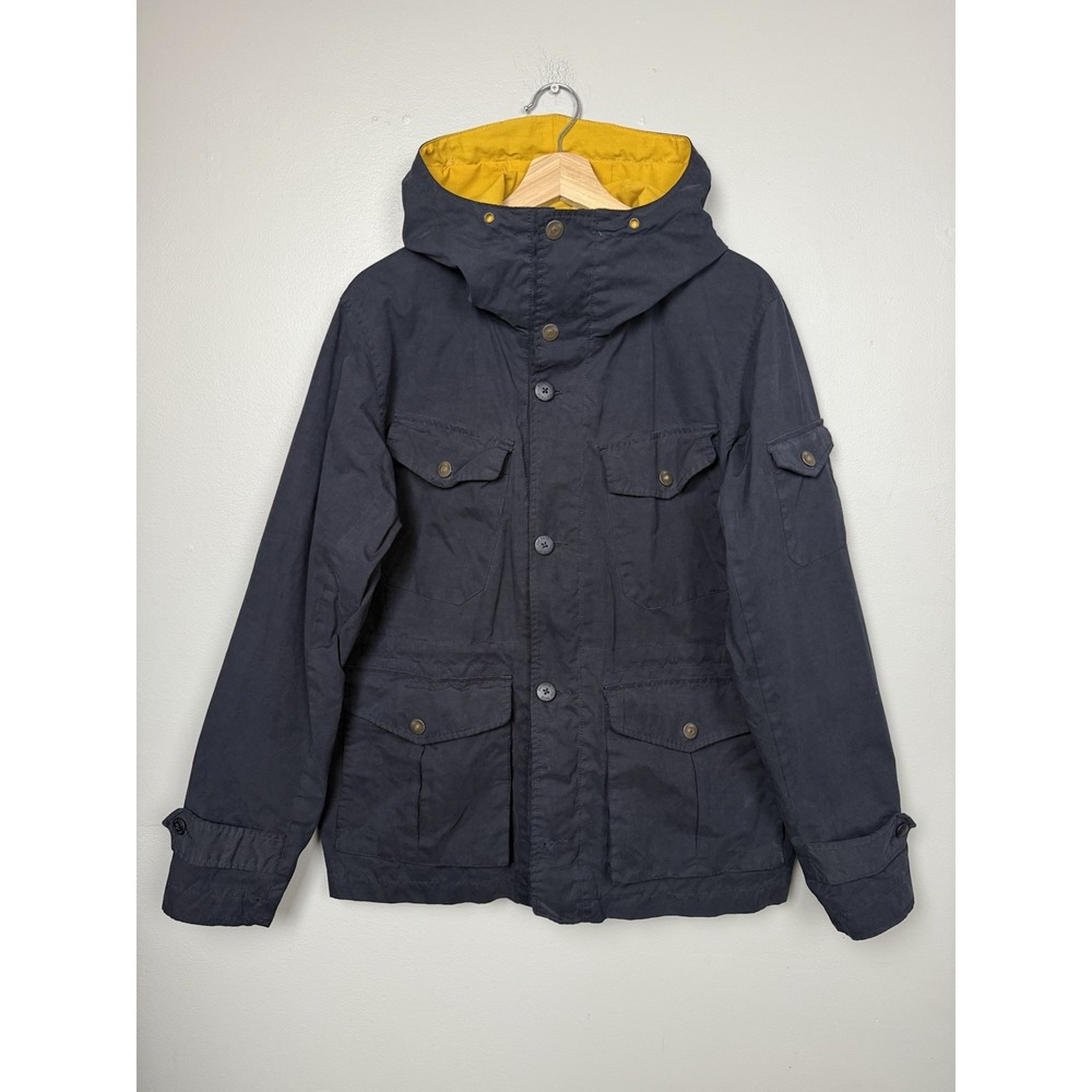 Fat Face Jacket Men's Navy Canvas Anorak Hooded Utility‎ Coat British Designed M